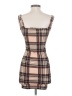 Shein Plaid Tan Cocktail Dress Size 2 - photo 2