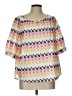 Ruby Rd. Pink 3/4 Sleeve Blouse Size L - photo 1