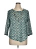 Alfred Dunner Teal 3/4 Sleeve Top Size 1X - photo 1