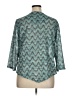 Alfred Dunner Teal 3/4 Sleeve Top Size 1X - photo 2