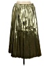 Calligraphie 100% Polyester Metallic Gold Formal Skirt Size L - photo 2