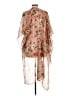 Mia Joy 100% Polyester Tan Kimono Size L - photo 2