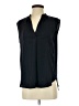 Ann Taylor LOFT 100% Polyester Black Sleeveless Blouse Size XS - photo 1