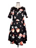 Unbranded Print Black Casual Dress Size XXL - photo 1