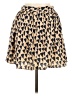 Buttons 100% Polyester Print Gold Casual Skirt Size M - photo 2