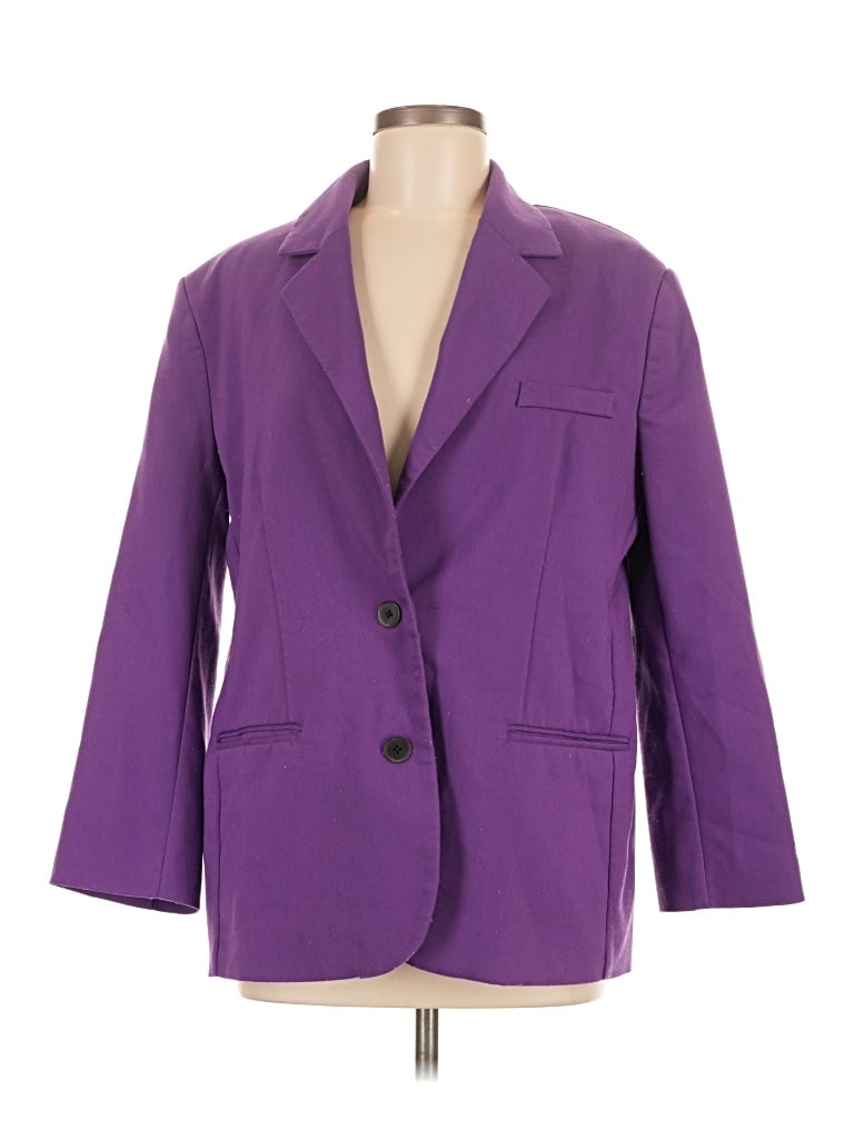 Pre-owned Asos Design Blazer Jacket In Purple