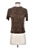 Gypsies & Moondust 100% Polyester Animal Print Brown Short Sleeve Top Size S - photo 1