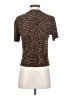 Gypsies & Moondust 100% Polyester Animal Print Brown Short Sleeve Top Size S - photo 2