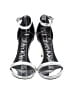 Calvin Klein 100% Leather Metallic Silver Sandals Size 6 - photo 2