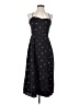 Francesca's 100% Polyester Hearts Black Casual Dress Size S - photo 1