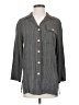 Travelsmith Houndstooth Gray 3/4 Sleeve Button-Down Shirt Size XS - photo 1