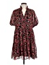 1.State 100% Polyester Floral Red Burgundy Casual Dress Size L - photo 1