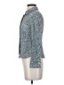 Alfani 100% Silk Animal Print Blue Long Sleeve Silk Top Size 4 - photo 5