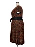 Kathy Roberts Paisley Brown Casual Dress Size 18 - photo 5