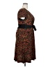 Kathy Roberts Paisley Brown Casual Dress Size 18 - photo 4