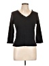 Reference Point Black 3/4 Sleeve Top Size L - photo 1