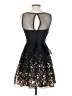 Crystal Doll 100% Polyester Stars Black Cocktail Dress Size 1 - photo 2