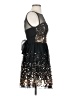 Crystal Doll 100% Polyester Stars Black Cocktail Dress Size 1 - photo 4