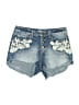 Mudd Floral Blue Denim Shorts Size 5 - photo 1