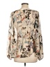 DRA 100% Polyester Tan Long Sleeve Blouse Size L - photo 2