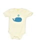 Assorted Brands 100% Organic Cotton Ivory Short Sleeve Onesie Size 3-6 mo - photo 1