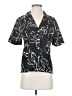 Shein 100% Polyester Black Short Sleeve Blouse Size XS - photo 1