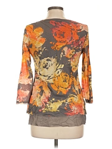 CALVIN KLEIN JEANS 3/4 Sleeve Blouse (view 2)