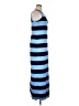 Donna Morgan Stripes Blue Casual Dress Size 14 - photo 4