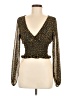 Kookai 100% Polyester Gold Long Sleeve Blouse Size EU 38 / US 8 - photo 1