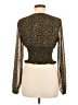 Kookai 100% Polyester Gold Long Sleeve Blouse Size EU 38 / US 8 - photo 2