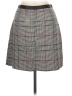 oasis Plaid Gray Casual Skirt Size 10 - photo 2