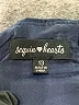 Sequin Hearts 100% Polyester Floral Black Blue Cocktail Dress Size 13 - photo 4