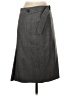 AKRIS Chevron-herringbone Solid Gray Formal Skirt Size 4 - photo 2