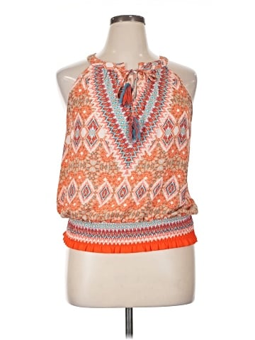 Rose + Olive Sleeveless Blouse (view 1)