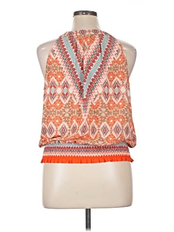 Rose + Olive Sleeveless Blouse (view 2)