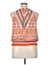 Rose + Olive 100% Polyester Orange Sleeveless Blouse Size XL - photo 2