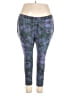 Catherines Print Purple Active Pants Size 3X - photo 1