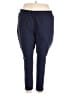 Roaman's Solid Blue Active Pants Size 30 (3X) - photo 1