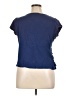 Hannah 100% Cotton Blue Short Sleeve Top Size XL - photo 2