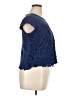 Hannah 100% Cotton Blue Short Sleeve Top Size XL - photo 4