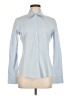 Theory Solid Blue Long Sleeve Button-Down Shirt Size M - photo 1