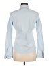 Theory Solid Blue Long Sleeve Button-Down Shirt Size M - photo 2