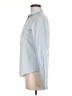 Theory Solid Blue Long Sleeve Button-Down Shirt Size M - photo 5