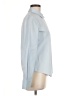 Theory Solid Blue Long Sleeve Button-Down Shirt Size M - photo 4