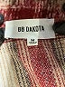 BB Dakota 100% Polyester Plaid Burgundy Coat Size M - photo 3