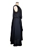 Taylor 100% Polyester Solid Black Blue Cocktail Dress Size 16 - photo 4