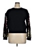 Versona Metallic Black Pullover Sweater Size XL - photo 1