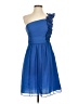 Ellen Tracy 100% Polyester Blue Cocktail Dress Size P (petite) - photo 1