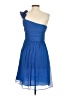 Ellen Tracy 100% Polyester Blue Cocktail Dress Size P (petite) - photo 2