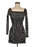 Into 100% Nylon Animal Print Black Casual Dress Size 8 - photo 1